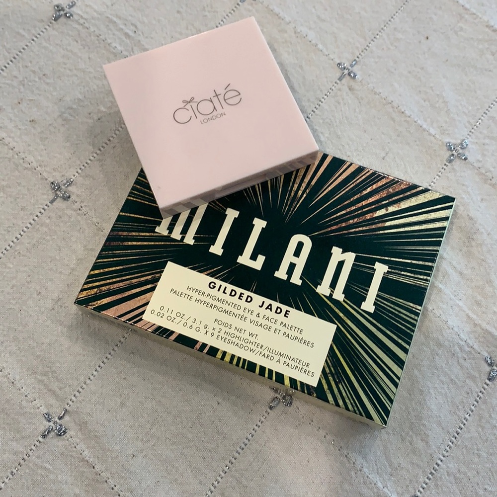 Milani & Ciate eyeshadow palettes. Sterilized